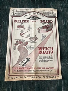 1921 Katalog United Factories Cleveland OH Dachlack Fabriken Motoren Schuhe - Bild 1 von 14