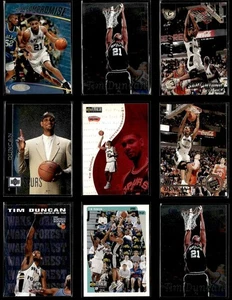 1997-98 Tim Duncan Rookie Card Lot of (9) Multiple Sets/Brands Spurs HOF Value! - Picture 1 of 20