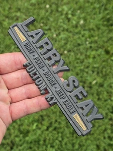 Larry Seay Chrysler Plymouth Dodge Jeep Eagle Fulton KY Old Dealer Emblem - Picture 1 of 5