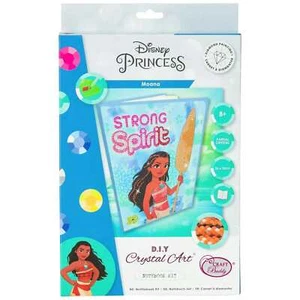 Zum Selbermachen Kristall Kunst Notizbuch Kit Diamant Malerei gefütterte Seiten - DISNEY PRINZESSIN - Bild 1 von 2