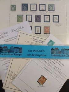Francia 1876-1900 vf MH e MNH!! Piccola collezione con molti certificati OTTIMO! - Foto 1 di 1