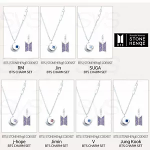 BTS STONE HENgE MOMENT OF LIGHT Necklace+BTS CHARM SET COEXIST Ver + Tracking Nu - Picture 1 of 16