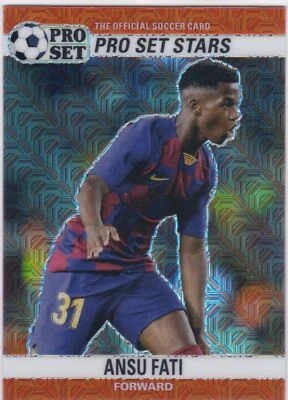 2021 Pro Set Sports Metal Stars Red Mojo #1 Ansu Fati - Barcelona - Image 1 of 2