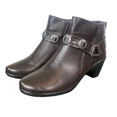 Botín Easy Street Comfort Wave para mujer talla 10M marrón occidental  Foto 1 de 4