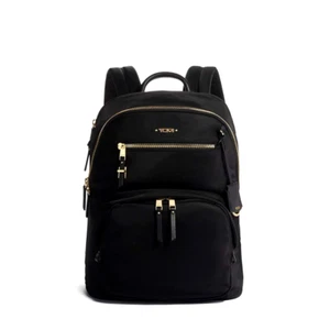 Tumi Harriet Backpack -Black Gold Zipper - Picture 1 of 4