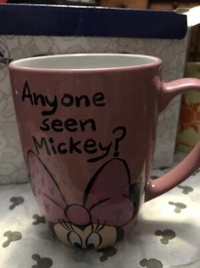 Disney Store Minney Mouse Anyone Seen Mickey Large Mug Geniune Original - Picture 1 of 5