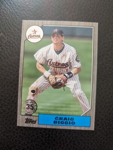 CRAIG BIGGIO 2022 Topps Update 1987 Topps Basebal Black 175/299 #87TBU-28 ASTROS