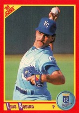 1990 Score # 432 Luis Aquino Kansas City Royals