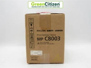 Ricoh Savin Lanier 842197 MP C8003 Yellow Toner Cartridge GENUINE SEALED - Picture 1 of 4
