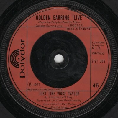 Golden Earring Live - Radar Love - 7" Vinyl -1977 - Polydor Records  - Image 1 of 2