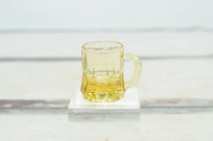 Vintage Sammlerstück Bernstein Schnapsglas Bierglas geformt Wurzelbierglas geformt - Bild 1 von 7