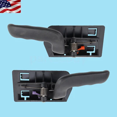 Juego de 2 pares de manijas interiores interiores negras para camioneta Silverado Foto 1 de 4
