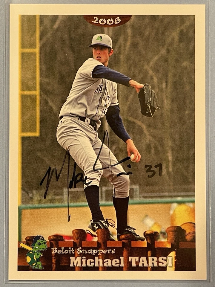 2008 Michael Tarsi Beloit Snappers Autograph Rookie Card In Person Auto #22 - Image 1 of 2