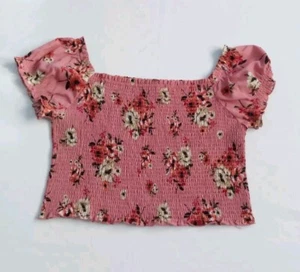 Forever 21 women's ruffled crop off shoulder Juniors size XL - Picture 1 of 5