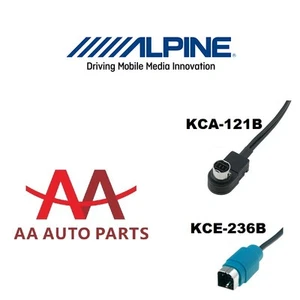 Alpine ALP-KCE-236B Aux In For iPhone 5 6 S Plus with lighting Charger - Picture 1 of 3