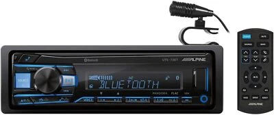 ALPINE UTE-73BT Digital Media Advanced Bluetooth Car Receiver w/AUX/USB+Remote - Image 1 of 4