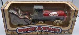 1990 Ertl #7624 True Value Horse Drawn Wagon Diecast Bank - Picture 1 of 10