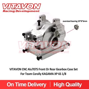 VITAVON CNC Alu7075 Front Or Rear Gearbox Case Set For Team Corally KAGAMA XP 6S - Picture 1 of 16
