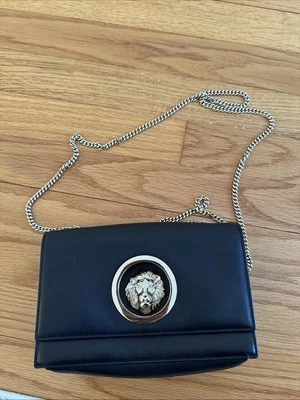 Gianni Versace La Medusa Crossbody Shoulder Bag Black Leather - Image 1 of 4