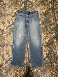 Vintage 90’s Levi’s 505 Jeans 36x32 Blau Distressed Wide Leg Streetwear - Bild 1 von 4