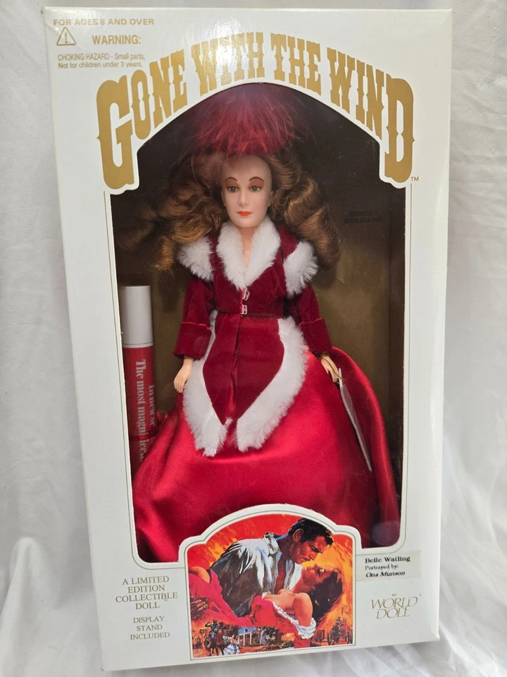 Muñeca Belle Whatling 1989 Lo que el viento se llevó edición limitada - como nueva en caja Foto 1 de 4