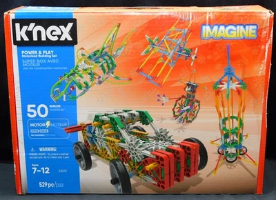 K'NEX POWER & PLAY 50 BUILDS 529 PCS MOTORIZED BUILDING SET 23012 - Image 1 of 4
