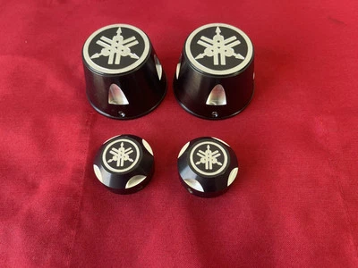 Yamaha Banshee YFZ 350 Billet ATV Stock Front And Rear Wheel Caps - Image 1 of 4