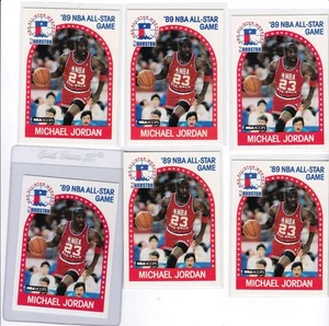 1989-90 NBA Hoops Lot Of 6 All-Star Game #21 Michael Jordan Chicago Bulls - Picture 1 of 2