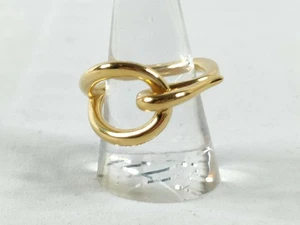 Hermes Jumbo Gold Plated GP Scarf Ring Excellent Condition Free Ship World Wide - Picture 1 of 10