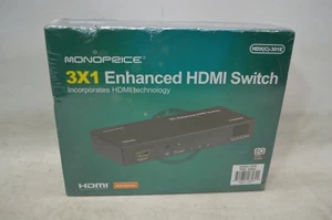 Monoprice HDX(C)-0301E 3x1 Enhanced HDMI Switch *New Unused* - Picture 1 of 4