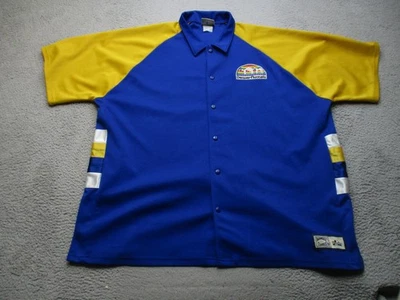 Denver Nuggets Shirt Mens 3XL Blue NBA Basketball Majestic Hardwood Classics - Image 1 of 4