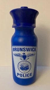 Brunswick Police Blue Squeeze Water Bottle Officer Cap Ohio - Picture 1 of 10