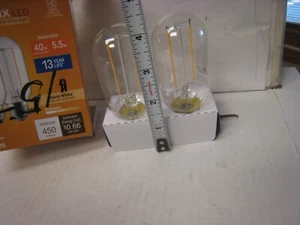 GE Relax LED Warm White Light  T14 Med. base 450 Lumens 40w Rep. use 5.5 2 Bulbs - Picture 1 of 8