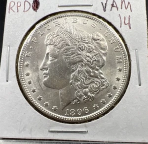 1896 P Morgan Dollar Coin Vam 14 RPD Choice BU UNC - Picture 1 of 11