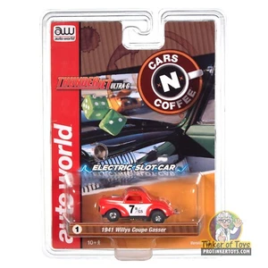 Thunderjet 1941 Willys Coupe Gasser (Red, Race Graphics) 1B | SC408 | Auto World - Picture 1 of 4