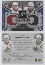 2005-06 SPx Winning Combos /350 Brendan Morrison Markus Naslund #WC-MN