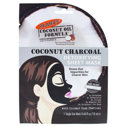 НОВАЯ детоксикационная маска Palmers с формулой кокосового масла на углях  - Изображение 1 из 1