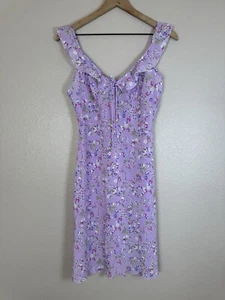 Vintage Y2K R Wear Rampage from Mervyns Purple Floral Mini Sundress size 9 - Picture 1 of 10