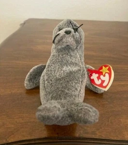 TY Original Beanie Baby Collection "SLIPPERY" the Seal #4222. ZURÜCKGENOMMEN. - Bild 1 von 3