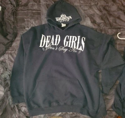 Moletom com capuz Kung Fu Vampire Dead Girls Don't Say No 3xl raro - Imagem 1 de 2