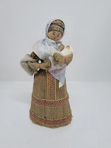 RARA Muñeca Rusa Husk Madre Con Bebé 1985 Con Etiqueta Original - Imagen 1 de 8
