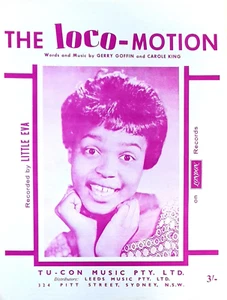 LITTLE EVA - The Loco-Motion 1962-Sheet Music-Original Australian issue - Picture 1 of 1