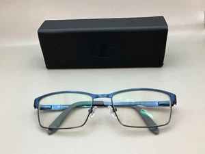 CHAMPION CU8012 Navy Blue Matte/Gray 55-17-138 Eyeglasses FRAMES ONLY - Picture 1 of 15