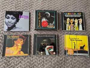 CD Jazz Collection x6 Aretha Franklin, Ella Fitzgerald, Nina Simone etc.