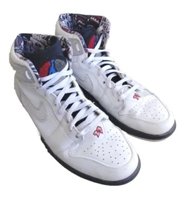 NIKE 2012 AIR JORDAN 1 RETRO 93 SPACE JAM BUGS BUNNY SZ 14 SHOES 580514-107 USED - Picture 1 of 15
