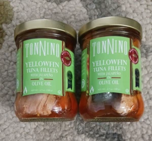 lot of 2 TONNINO Yellowfin Tuna Fillets with Jalapeno in Olive Oil 02/17/2028 - Picture 1 of 17
