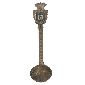 MADRID SPAIN ESPANA 4" Embossed Souvenir Teaspoon Spoon Ladle 2 PESETAS - Picture 1 of 6