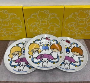 SANRIO CHARACTERS FAIR LAWSON 40th Plate Limited Prize 3set 2015 Hello Kitty - Picture 1 of 8