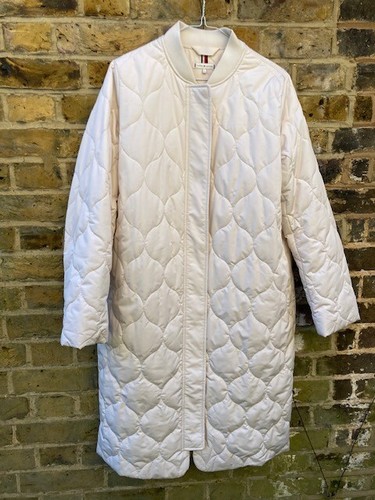 Women's off white Tommy Hilfiger lightweight quilted coat size S