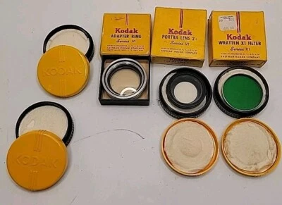 Vintage Kodak Portra Lens 2+, Wratten X1 Filter, Adapter Ring & 2 Empty Cases. - Image 1 of 3